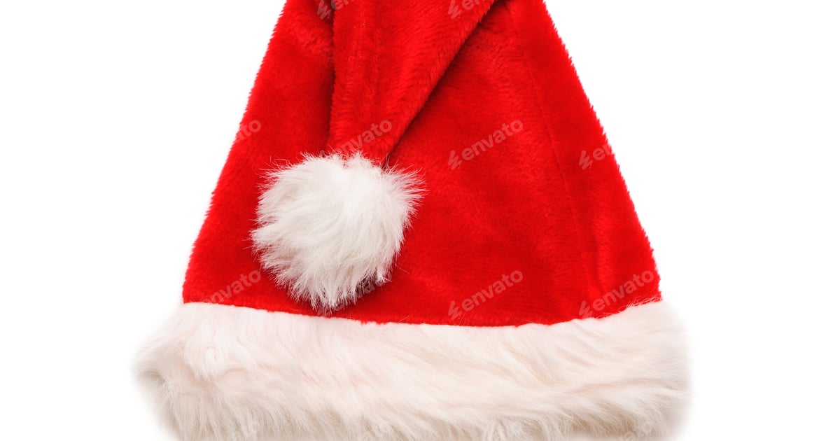 Festive Red and White Santa Hat for Christmas Free Download – Envato Elements