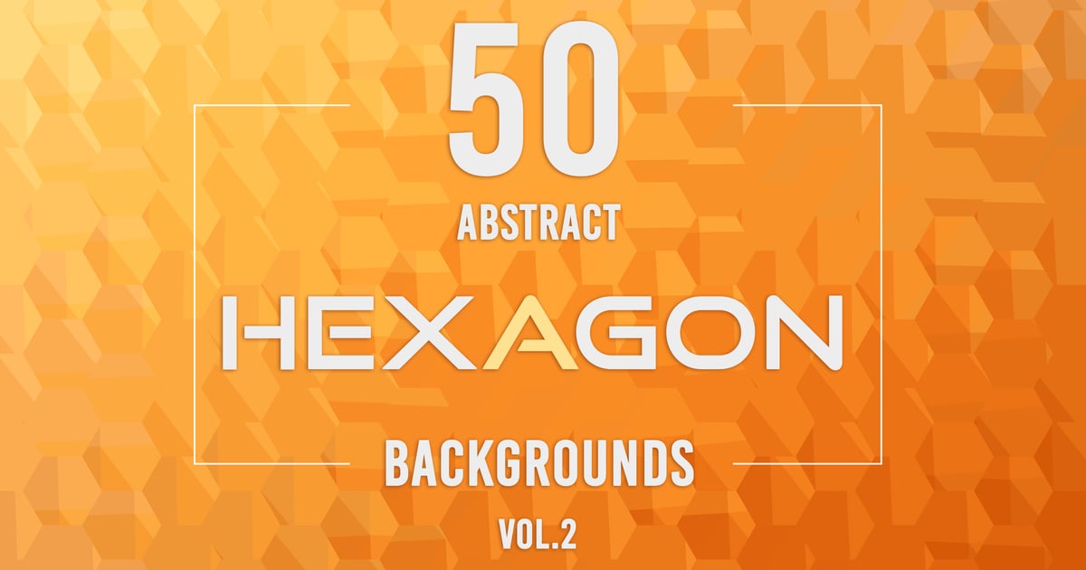 50 Abstract Hexagon Backgrounds – Vol. 2 Free Download – Envato Elements