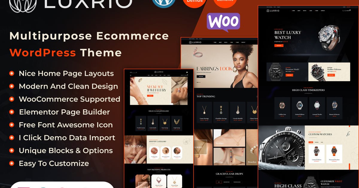 Luxrio – eCommerce Jewellery WordPress Theme Free Download – Envato Elements